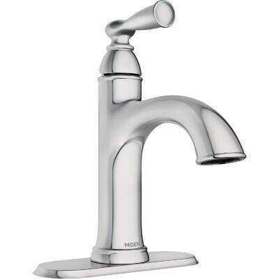 Moen Banbury 1-Handle Lever Centerset Bathroom Faucet, Chrome