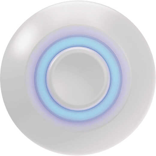 Heath Zenith White Metal Lighted Doorbell Button