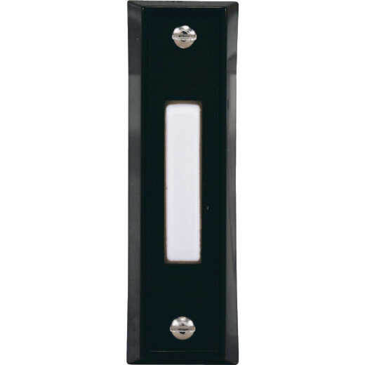 Heath Zenith Wired Black Doorbell Push-Button