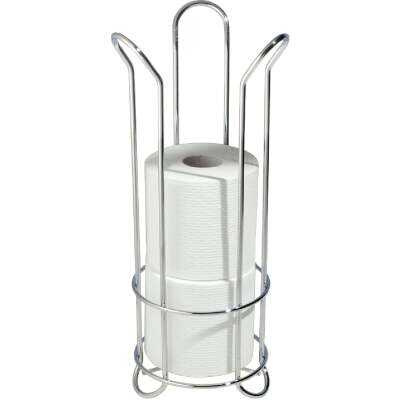 iDesign Forma Chrome Tulip Freestanding Toilet Paper Holder
